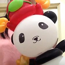 新年气球造型魔术气球制作教程教你圆圆招财熊猫
