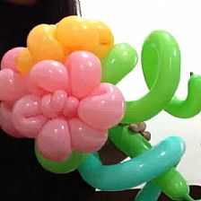 婚庆魔术气球造型教你新娘捧花气球制作