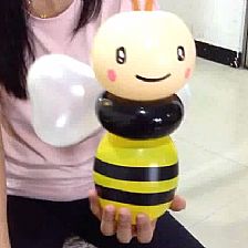 可爱小蜜蜂魔术气球造型手工DIY教程