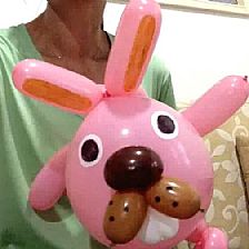 魔术气球波兔的气球造型教程