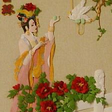 纸雕古代四大美女—红塑坊作品
