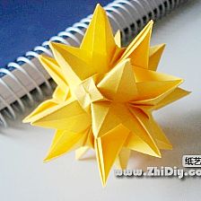 星星般的纸球花[实物图+示意图]