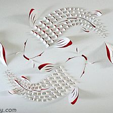 Lisa Rodden 惊艳简雅3D纸雕塑作品