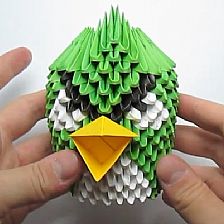 威廉希尔中国官网
三角插教程教你制作绿色的愤怒的小鸟手工威廉希尔中国官网
三角插